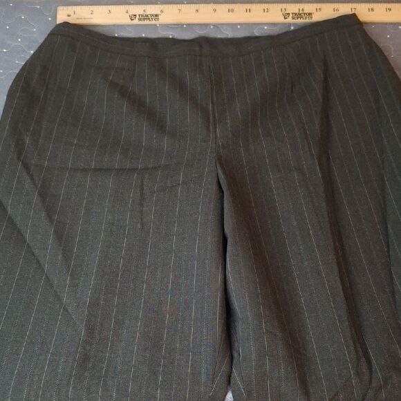 Kasper Dark Pinstripe Pants size 14 - Picture 2 of 6